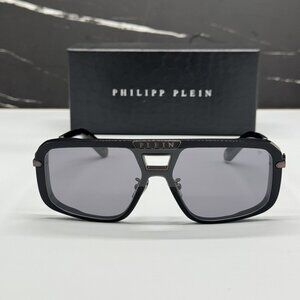 NEW PHILIPP PLEIN SPP008M 700X BLACK MEN SUNGLASSES